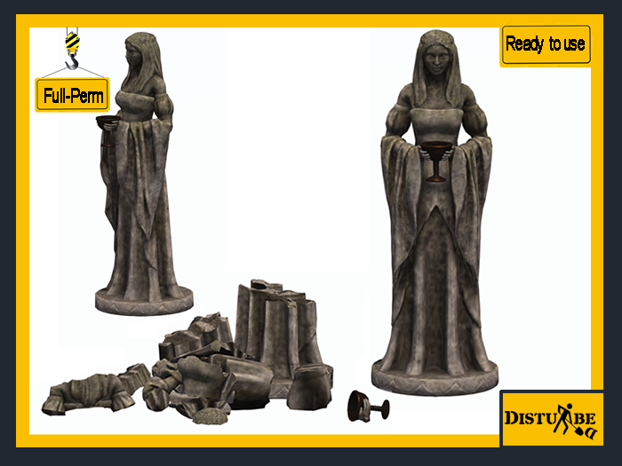 Second Life Marketplace DisturbeD The Omen Maid Statue